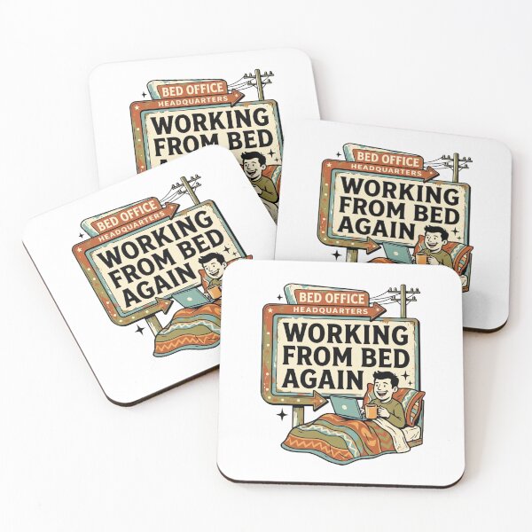 Item preview, Working From Bed Again Vintage Bed Office Headquarters Remote Work Design designed and sold by urbinet.