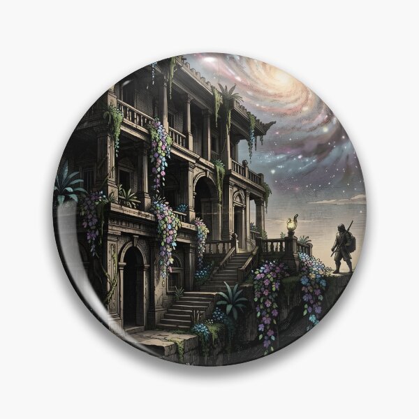 Item preview, Ancient Temple Adventurer – Mystical Floating Island Fantasy Art designed and sold by LittleBigGifts.
