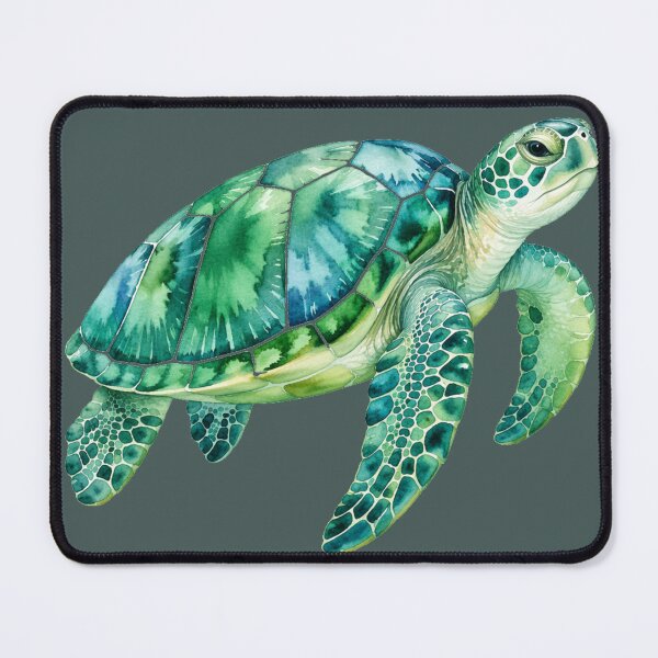 Item preview, Watercolor Sea Turtle — Soft Ocean Art Sticker designed and sold by NUFADE.