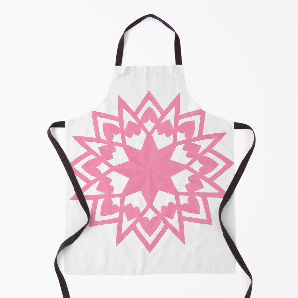 Item preview, Pink Heart Snowflake Mandala – Valentine's Papercut Star Design designed and sold by Igrowlab254.