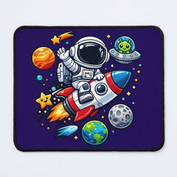 Item preview, Rocket Rider Astronaut Minimal Space Logo designed and sold by BROHLine Studio.