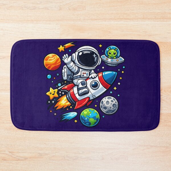 Item preview, Rocket Rider Astronaut Minimal Space Logo designed and sold by BROHLine Studio.