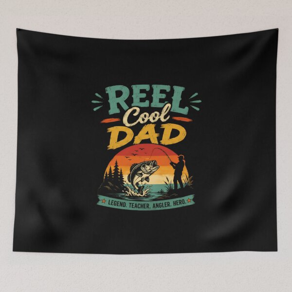 Item preview, Reel Cool Dad Legend Teacher Angler Hero Fishing Father designed and sold by HumansStuck12.