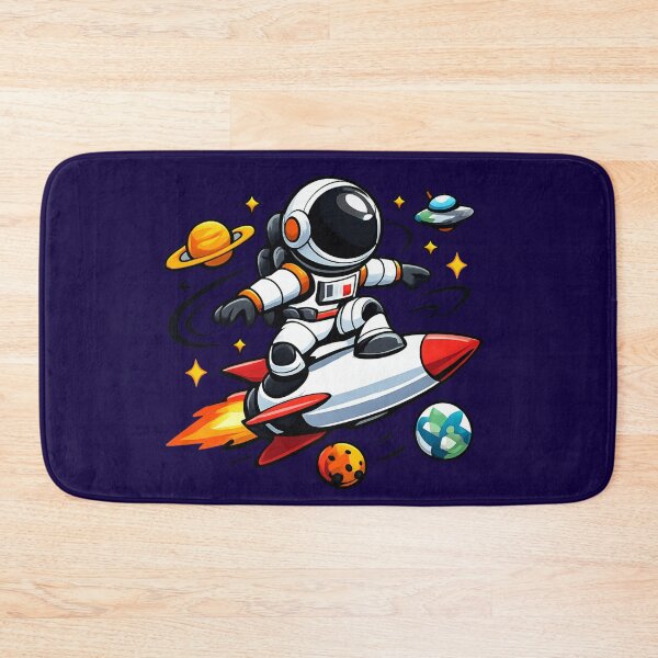 Item preview, Rocket Surfer Astronaut Minimal Space Logo designed and sold by BROHLine Studio.