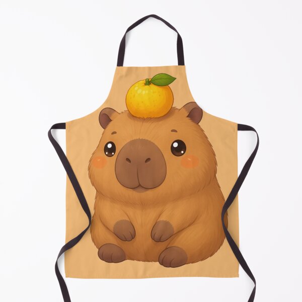 Item preview, Cute Capybara & Yuzu — Kawaii Chibi Sticker designed and sold by NUFADE.
