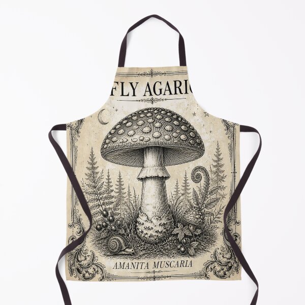 Item preview, Fly Agaric Mushroom Ivory Vintage Scientific Art designed and sold by SunnyDesign82.