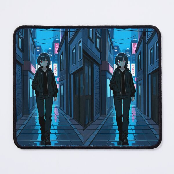 Item preview, Anime - Red Eyes Night Alley Walk designed and sold by AnimeShin.