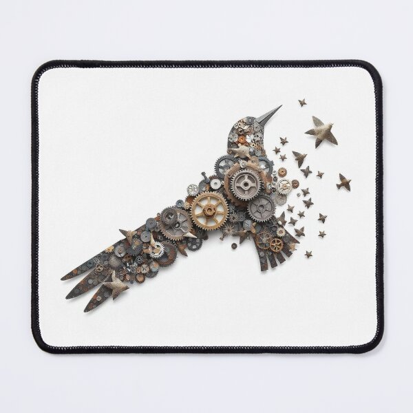 Item preview, A Flock Of Birds Made Of Interconnected Gears Indu designed and sold by QuirkThreadsCo.