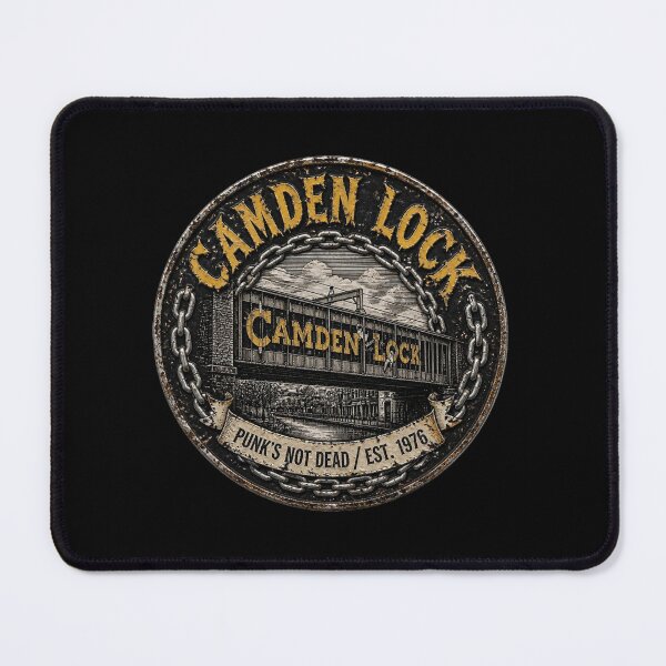 Item preview, Camden Lock Punk Heritage Badge – Est. 1976 Vintage Rust Sign Design designed and sold by RetroPaul63.