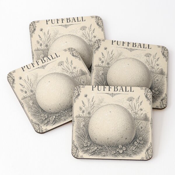 Item preview, Puffball Mushroom Ivory Vintage Scientific Art designed and sold by SunnyDesign82.
