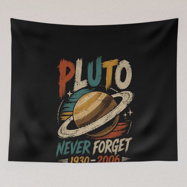 Item preview, Pluto Never Forget 1930 - 2006 Astronomy Space Science Lover designed and sold by HumansStuck12.