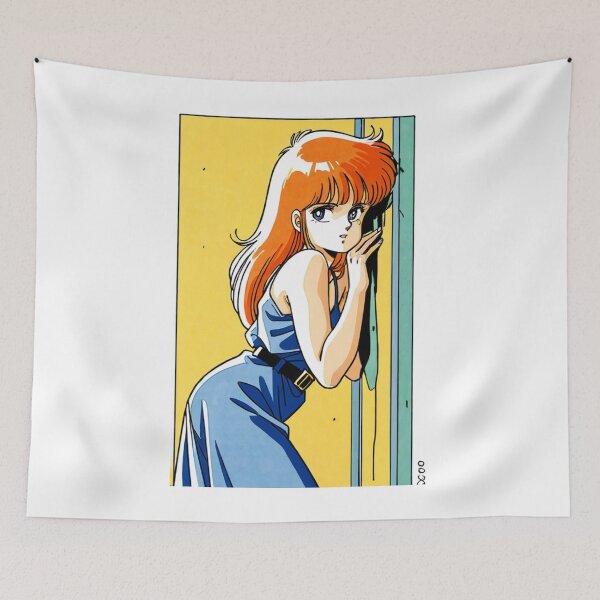 Item preview, Art - 1980s Manga Character, Retro and Melancholic Style designed and sold by AnimeShin.