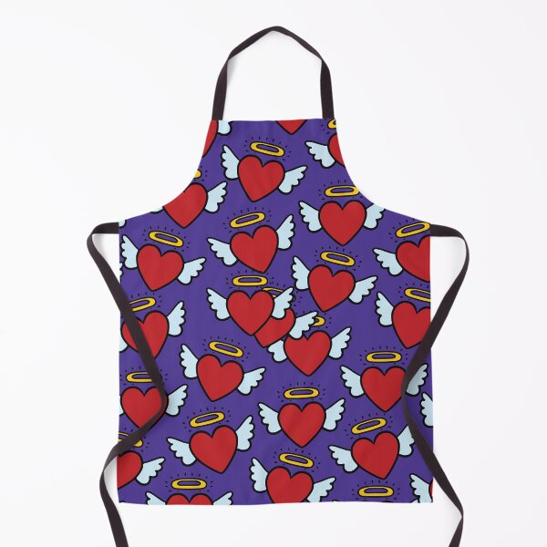 Item preview, Cute Angel Hearts Purple Romantic Seamless Pattern designed and sold by BrownHorse90s.
