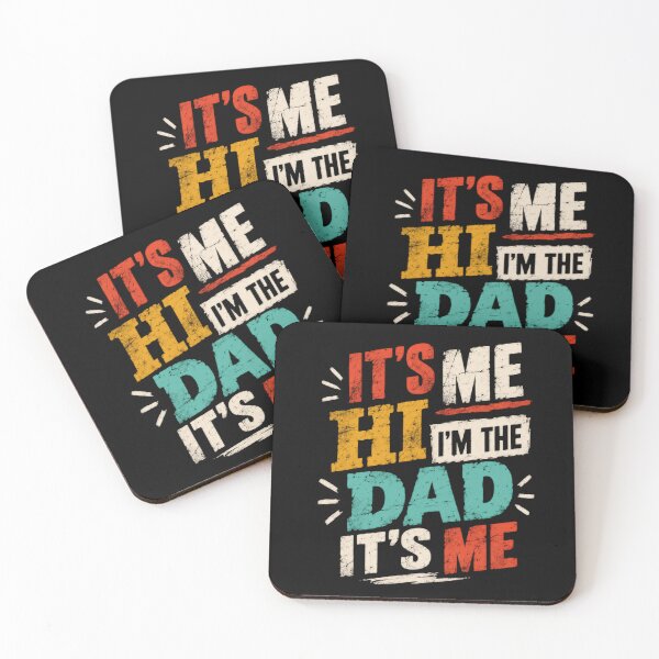 Item preview, It's Me Hi I'm The Dad It's Me Funny Father Dad Life Quote designed and sold by HumansStuck12.