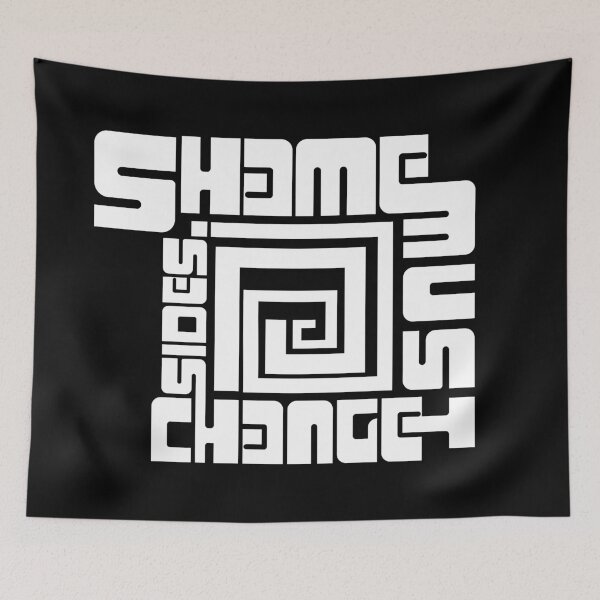 Item preview, Shame must change sides - spiral typography art designed and sold by kobyakov.