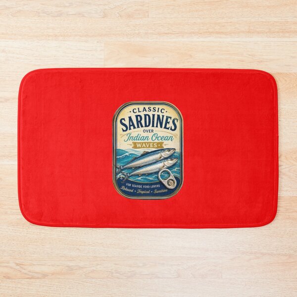 Item preview, Tropical Ocean Sardines Retro Maritime Design designed and sold by annenambiro.