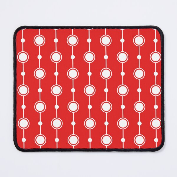 Item preview, Red & white retro seamless pattern designed and sold by Mint + Midnight.