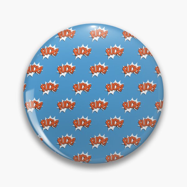 Item preview, Title: Retro Comic Book Exploding Word Blue Pop Art Pattern  designed and sold by BrownHorse90s.
