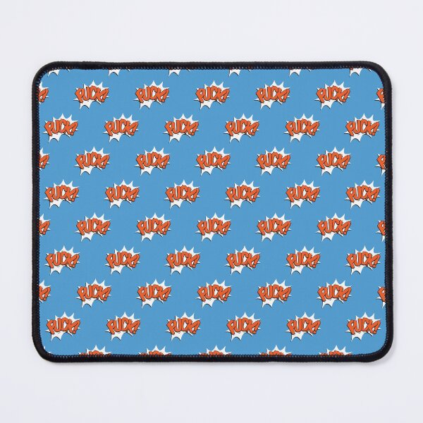 Item preview, Title: Retro Comic Book Exploding Word Blue Pop Art Pattern designed and sold by BrownHorse90s.