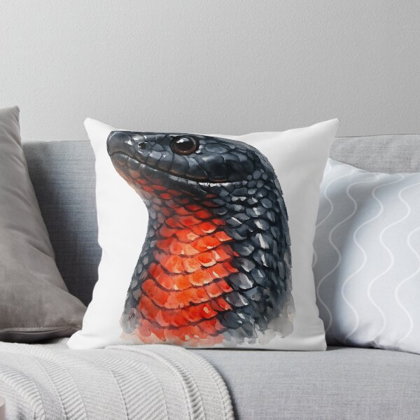 Item preview, Red-Bellied Black Snake Watercolour designed and sold by Jaruart.