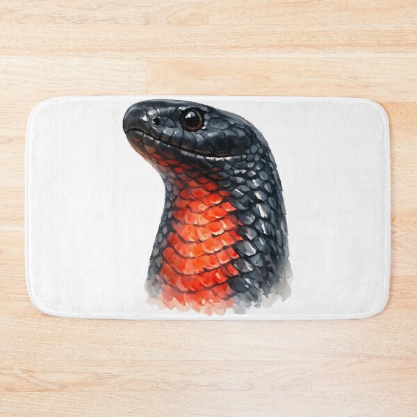 Item preview, Red-Bellied Black Snake Watercolour designed and sold by Jaruart.