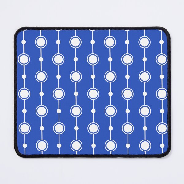 Item preview, Cerulean blue & white retro seamless pattern designed and sold by Mint + Midnight.