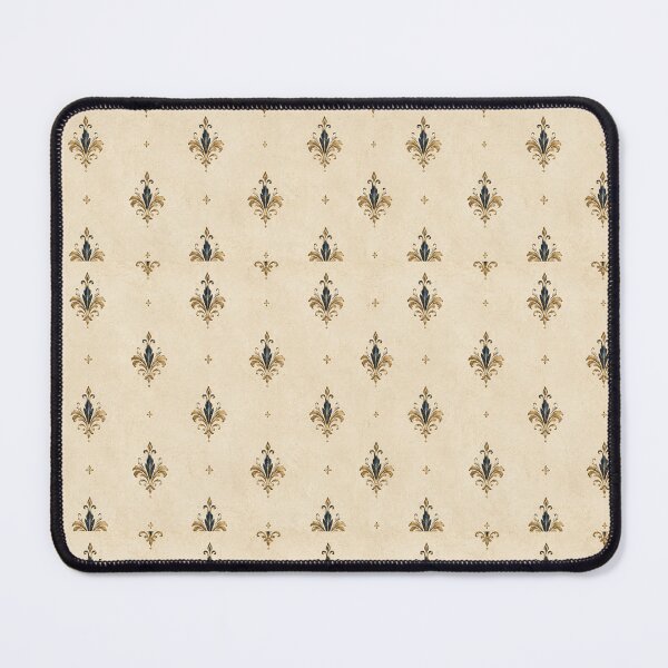 Item preview, Elegant Blue and Gold Fleur-de-Lis Seamless Pattern designed and sold by PatternFranzy.