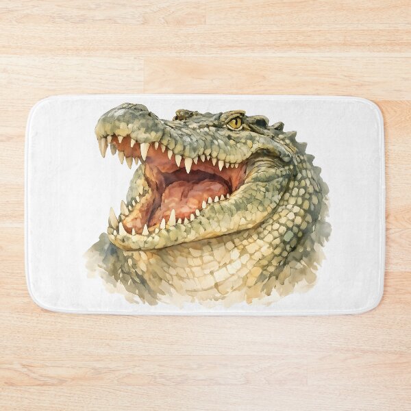 Item preview, Saltwater Crocodile Watercolour — Open Jaws designed and sold by Jaruart.
