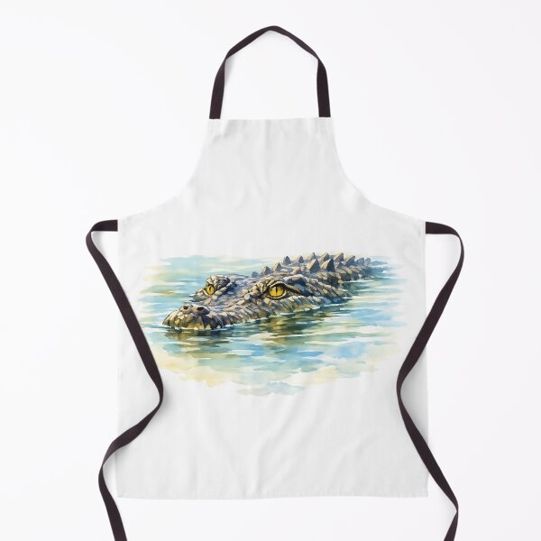 Item preview, Crocodile in Ambush — Watercolour designed and sold by Jaruart.