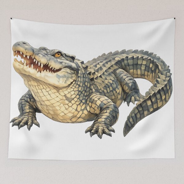 Item preview, Saltwater Crocodile Watercolour Study designed and sold by Jaruart.
