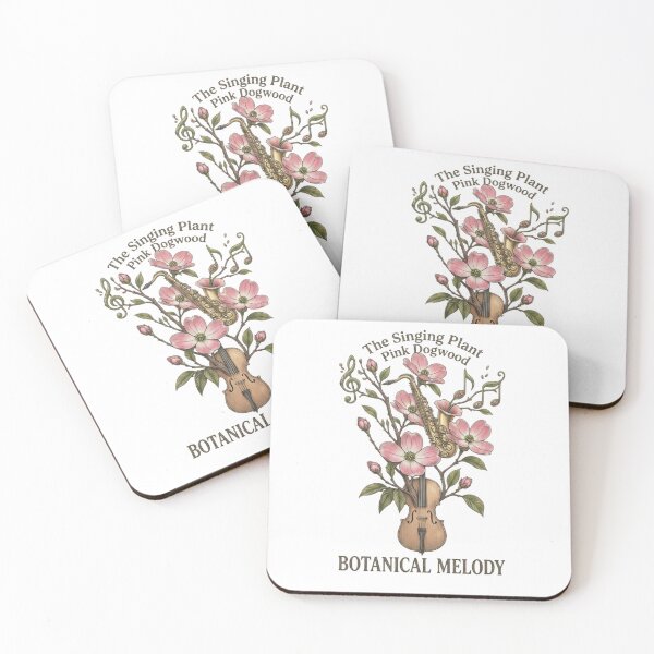 Item preview, Botanical Melody violin floral shirt | The Singing Planet pink dogwood designed and sold by SONOONDESIGN.