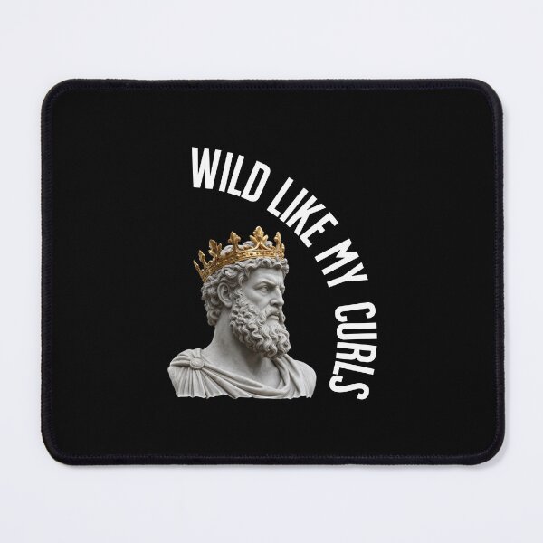 Item preview, Wild Like My Curls — Marble King Statue Curly Hair Art designed and sold by lenalenspod.