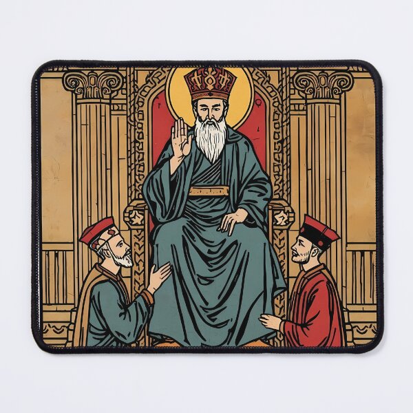 Item preview, The Hierophant Tarot Card V - Spiritual Wisdom Guidance Art designed and sold by Clavivs.
