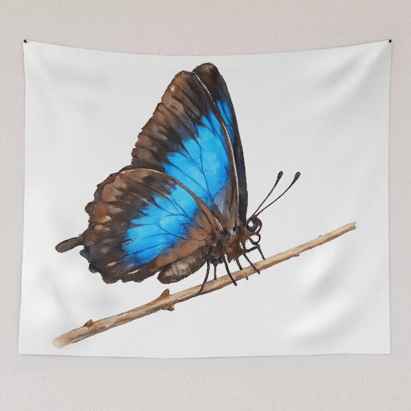 Aperçu de l'œuvre Ulysses Butterfly at Rest — Watercolour créée et vendue par Jaruart.