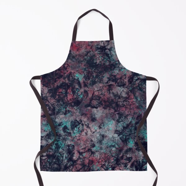Item preview, Dark Crimson and Teal Bioluminescent Cellular Abstract designed and sold by ElkCreekWitch.