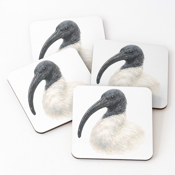 Item preview, White Ibis Portrait — Watercolour Illustration designed and sold by Jaruart.