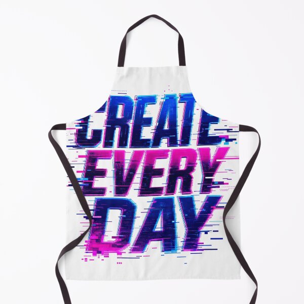 Item preview, CREATE EVERY DAY Glitch Typography | Digital Artist Motivation Design designed and sold by Ahmed Nedji.