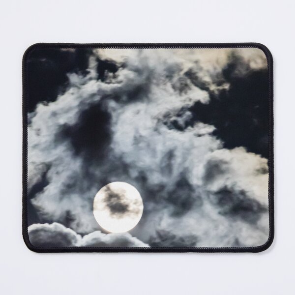Item preview, Full Moon Behind Dramatic Clouds At Night With Moody Moonlight And Eerie Sky Atmosphere designed and sold by Nmallia.