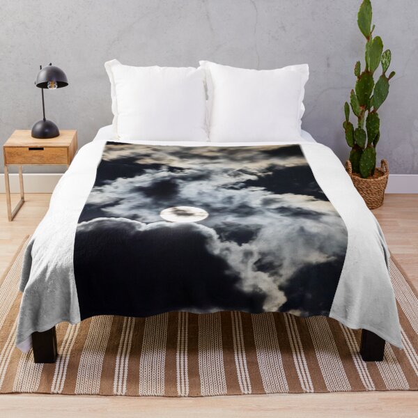 Item preview, Full Moon Behind Dramatic Clouds At Night With Moody Moonlight And Eerie Sky Atmosphere designed and sold by Nmallia.