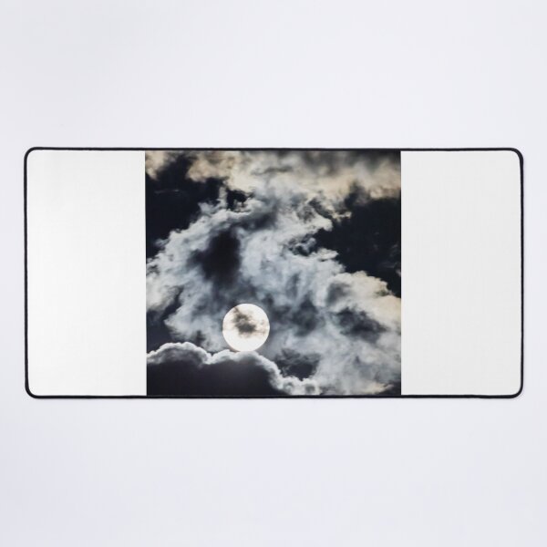 Item preview, Full Moon Behind Dramatic Clouds At Night With Moody Moonlight And Eerie Sky Atmosphere designed and sold by Nmallia.
