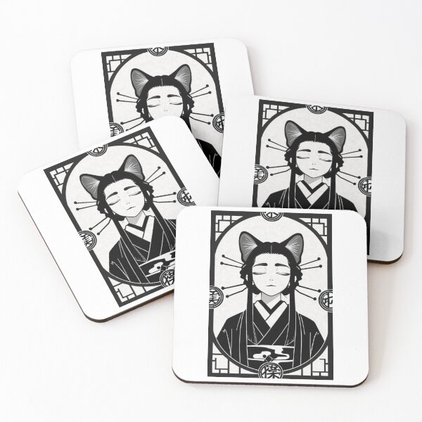 Item preview, Art - Androgynous Figure Inspired by Ukiyo-e, Feline Meditation designed and sold by AnimeShin.