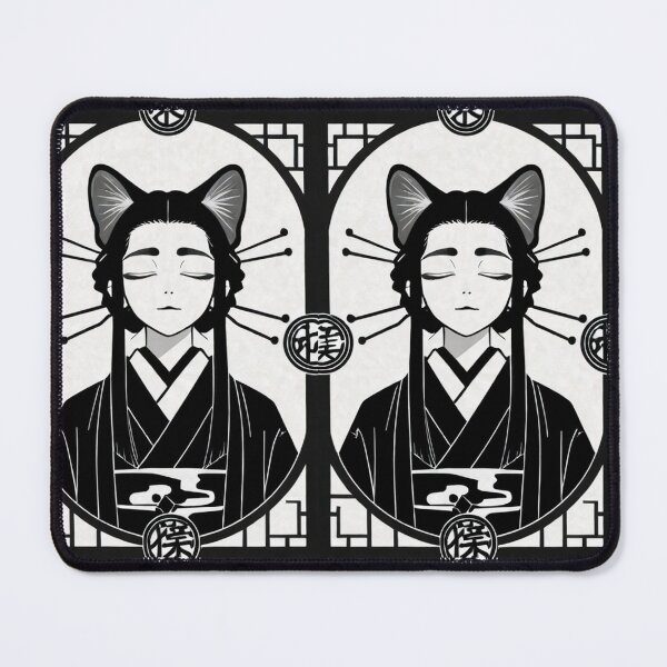 Item preview, Art - Androgynous Figure Inspired by Ukiyo-e, Feline Meditation designed and sold by AnimeShin.