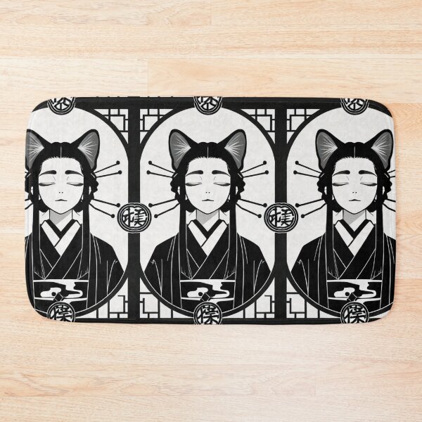 Item preview, Art - Androgynous Figure Inspired by Ukiyo-e, Feline Meditation designed and sold by AnimeShin.
