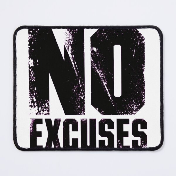 Item preview, NO EXCUSES Streetwear | Motivational Gym Fitness Quote Design designed and sold by Ahmed Nedji.