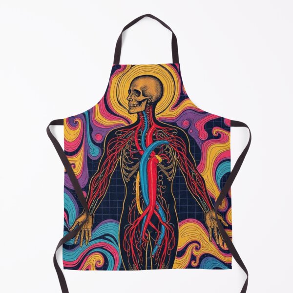 Item preview, Anatomy of the human body in a psychedelic style of intense colors designed and sold by RAISC.