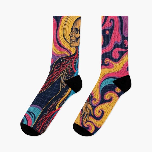 Item preview, Anatomy of the human body in a psychedelic style of intense colors designed and sold by RAISC.