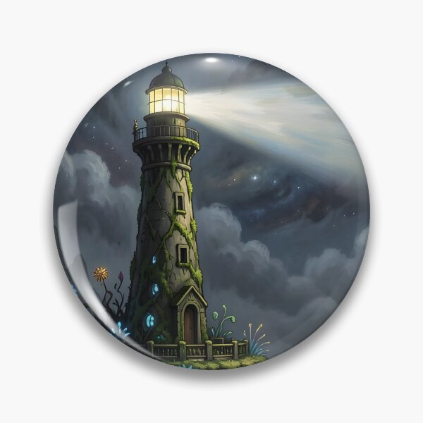 Item preview, Ancient Lighthouse – Dark Fantasy Seascape designed and sold by LittleBigGifts.