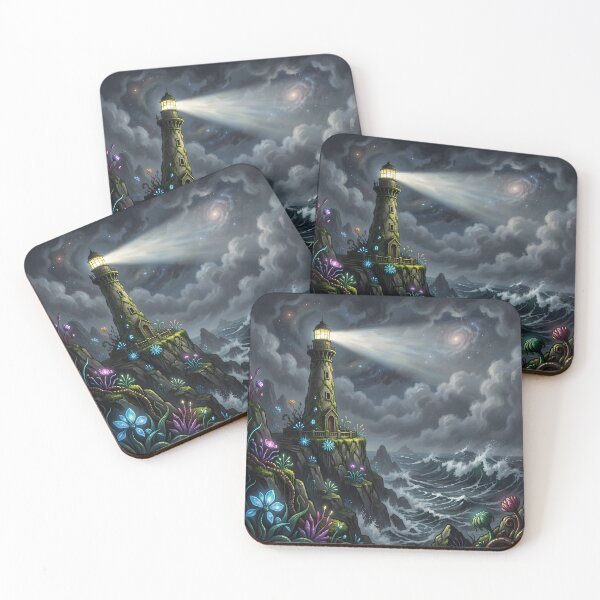 Item preview, Ancient Lighthouse – Dark Fantasy Seascape designed and sold by LittleBigGifts.