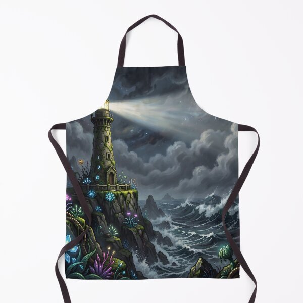 Item preview, Ancient Lighthouse – Dark Fantasy Seascape designed and sold by LittleBigGifts.