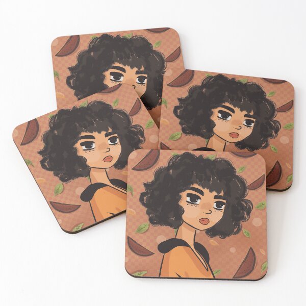 Item preview, Cute Curly Hair Portrait | Aesthetic Illustration designed and sold by anasequea.
